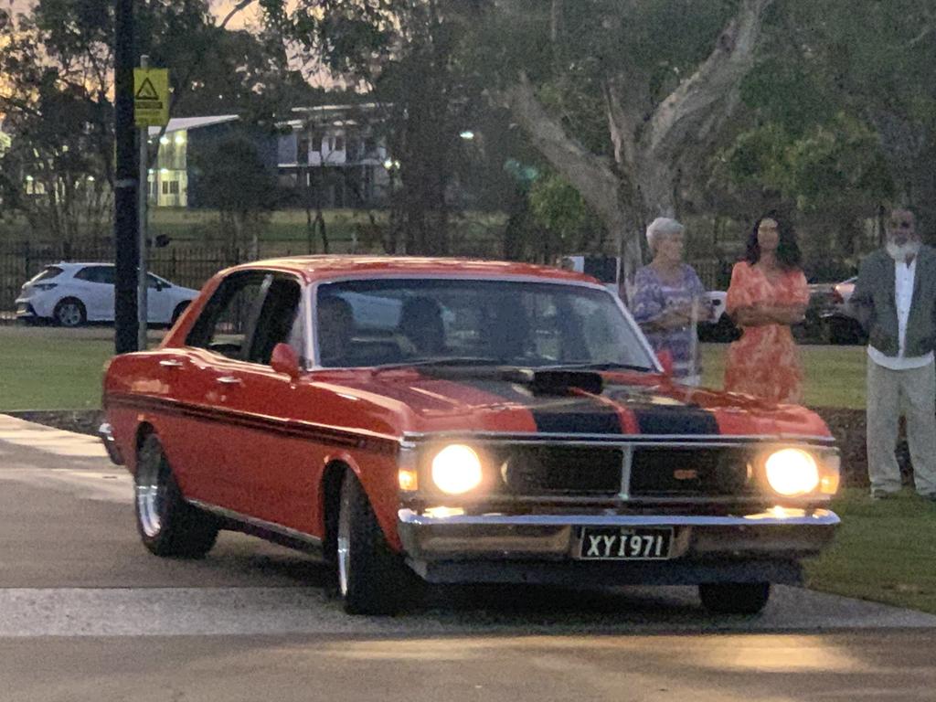 The students arrive at the St James Lutheran College formal.