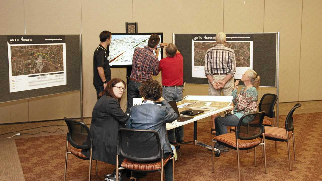 OPEN SHOP: Lockyer Valley Regional Council have provided ARTC with space in the council Gatton offices to serve as a temporary office for public consultation on the Inland Rail project. Picture: Dominic Elsome