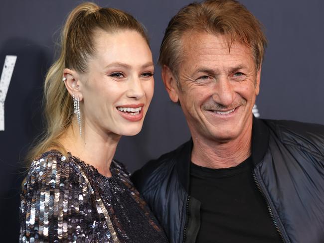 Sean Penn pictured with his daughter, Dylan, in Los Angeles this week. Picture: Getty Images