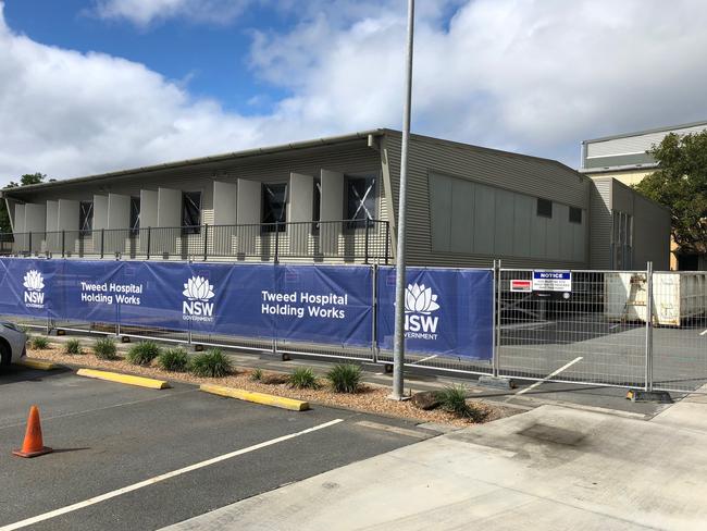 Demountables have been built to help with increasing demand at the Tweed Hospital. Photo: Supplied.