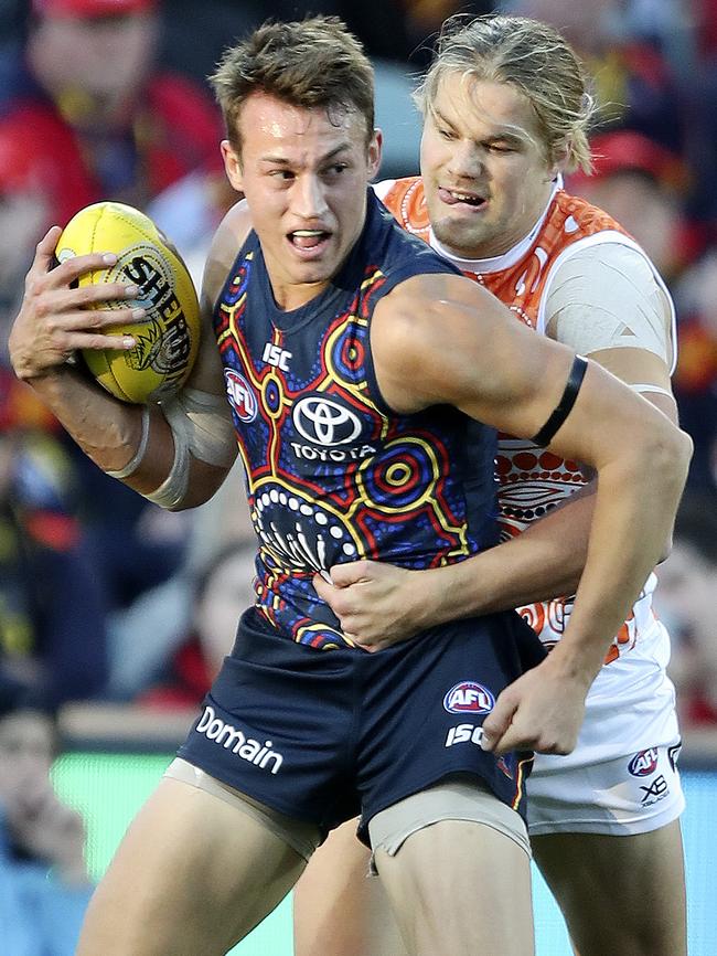 Tom Doedee in action for Adelaide. Picture: Sarah Reed