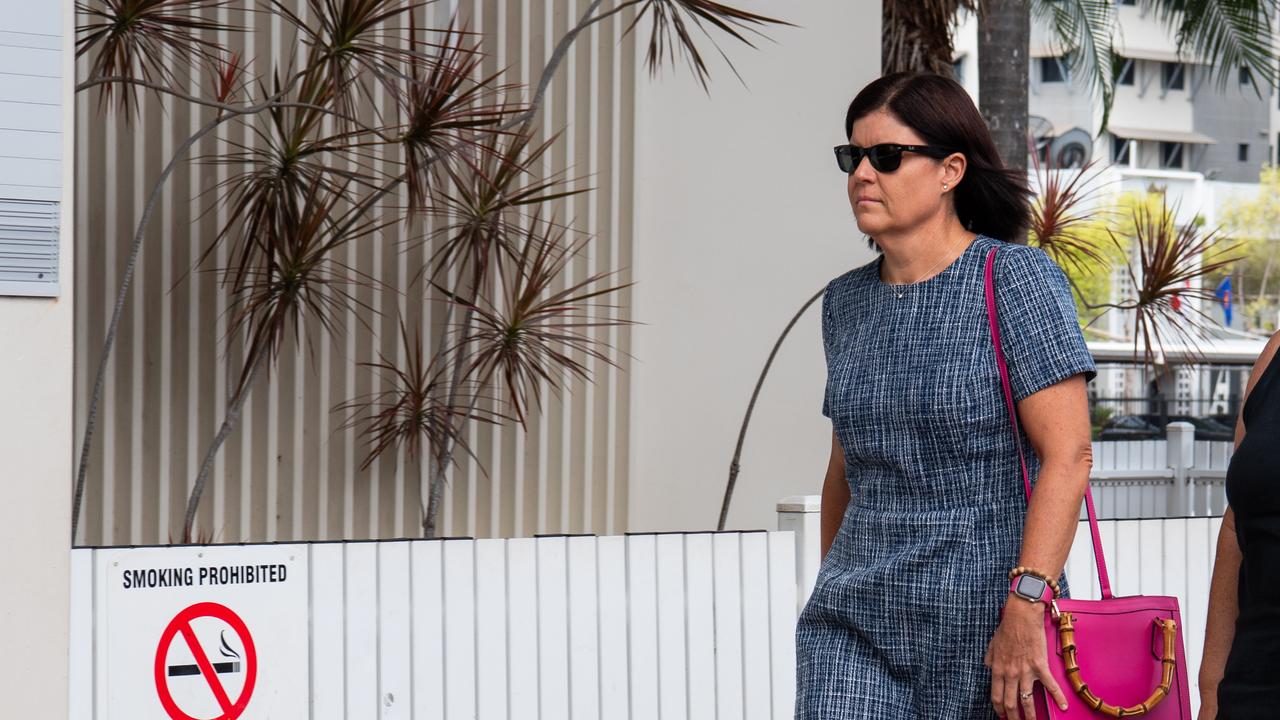 Former Chief Minister Natasha Fyles arrives Darwin Local Court to give evidence against former real estate agent Suzanne Lee Milgate over an alleged cream crepe attack in Nightcliff on September 24 2023. Picture: Pema Tamang Pakhrin