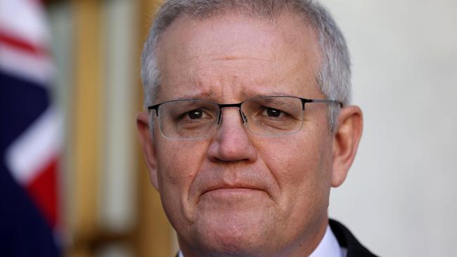 Prime Minister Scott Morrison has announced that Australian troops will rescue its allies. Picture: NCA NewsWire / Gary Ramage