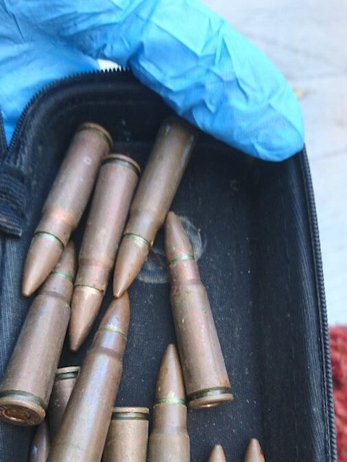 Bullets allegedly found at one of the properties. Photo: QLD Police