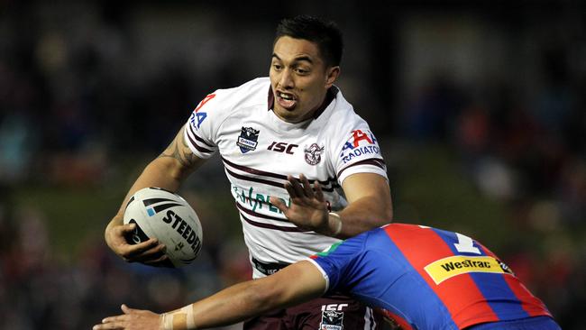 Dean Whare brings up the milestone against his former club Manly.