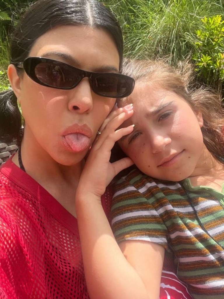 Kourtney with daughter Penelope, who she shares with ex Scott Disick.