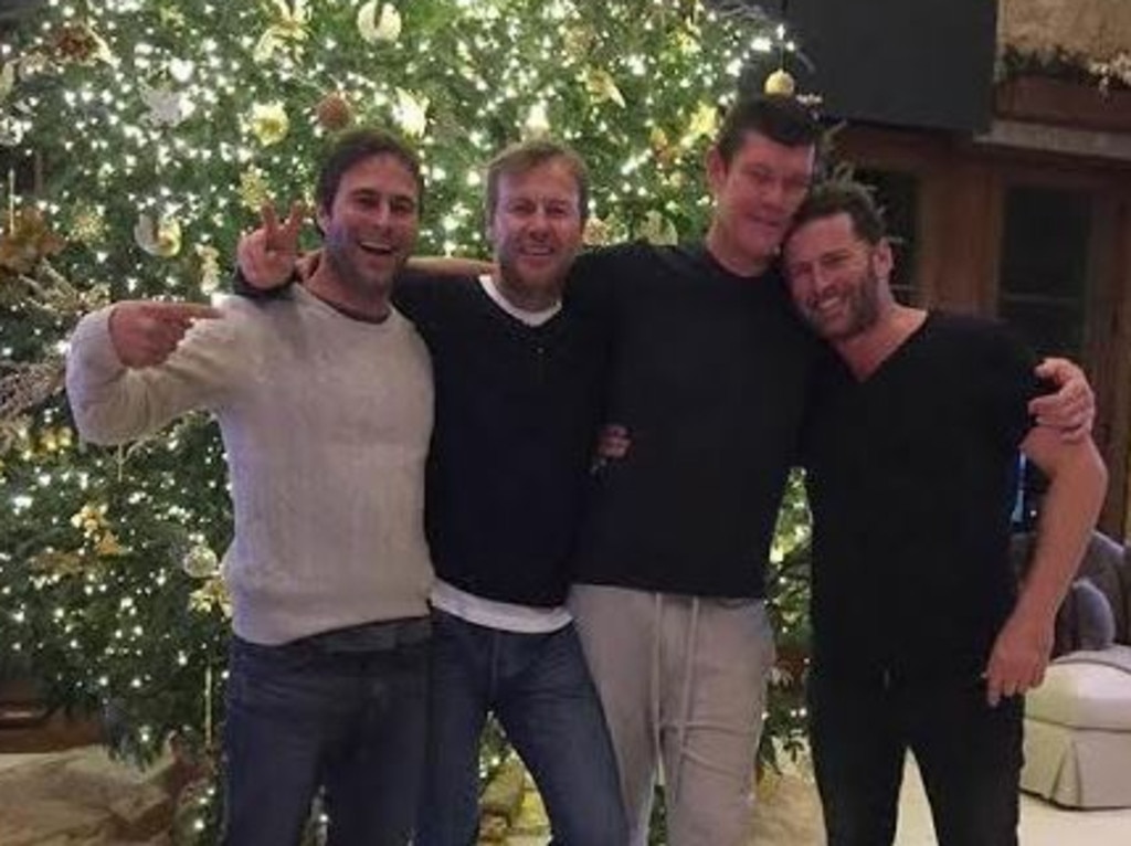 Karl Stefanovic spent Christmas with James Packer in 2015. Picture: Instagram