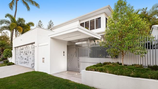 The house from the street.