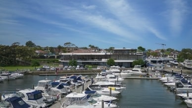 View from Georges River looking at the proposed new club. Picture: Supplied