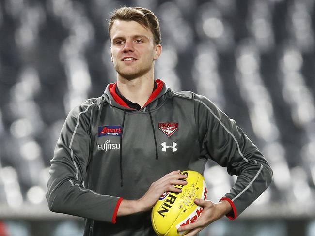 Jordan Ridley had a huge impact on his return to the Essendon side. Picture: Daniel Pockett/Getty Images