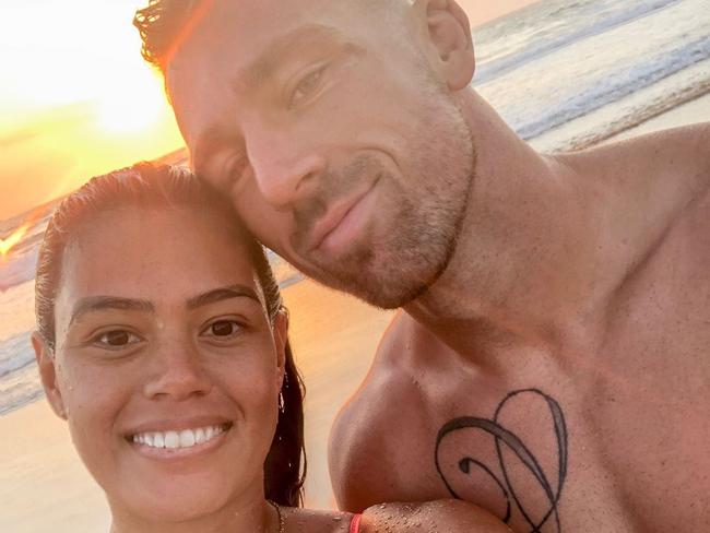 Bryce Cartwright with partner Shanelle Cartwright. Picture Suppliedhttps://www.instagram.com/shanellept/?hl=en