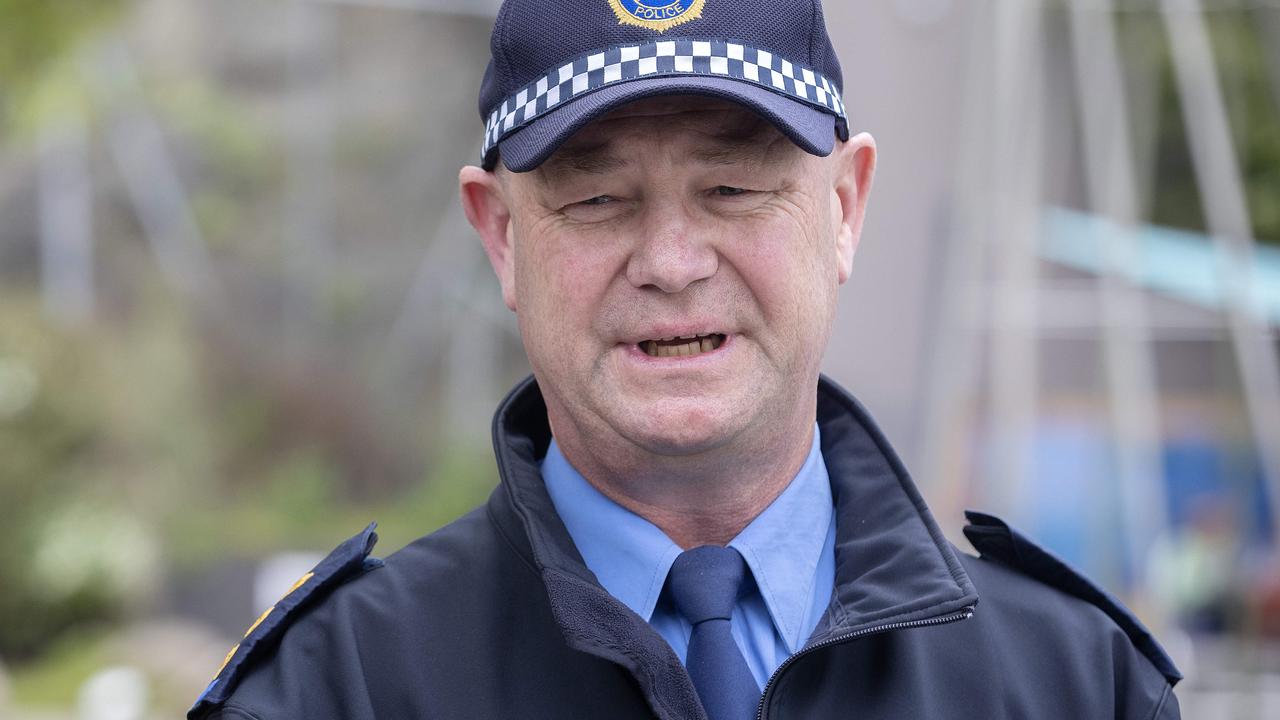 Tasmania Police detective Snr Sgt Rick Newman, depicted in Salamanca Square in 2022. Picture: Chris Kidd