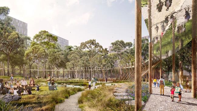 570 mature trees and 73,000 native plants will be planted, developed in collaboration with the Mt Annan Royal Botanic Gardens, local nurseries, and Traditional Custodians. Picture: NSW Government