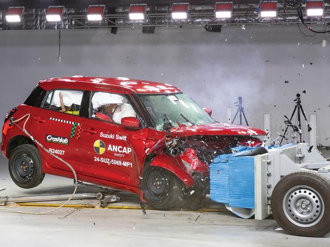 2024 Suzuki Swift ANCAP crash test. Picture: Supplied