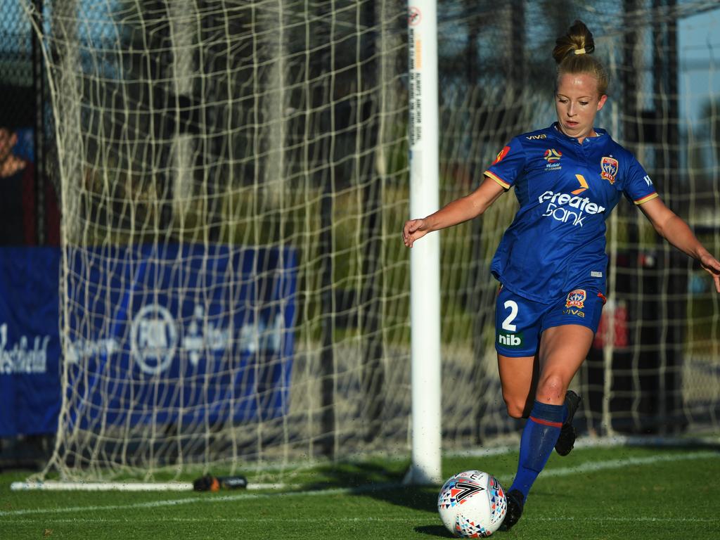 Brewer started playing A-League Women’s 14 years ago. Picture: AAP Image/James Ross