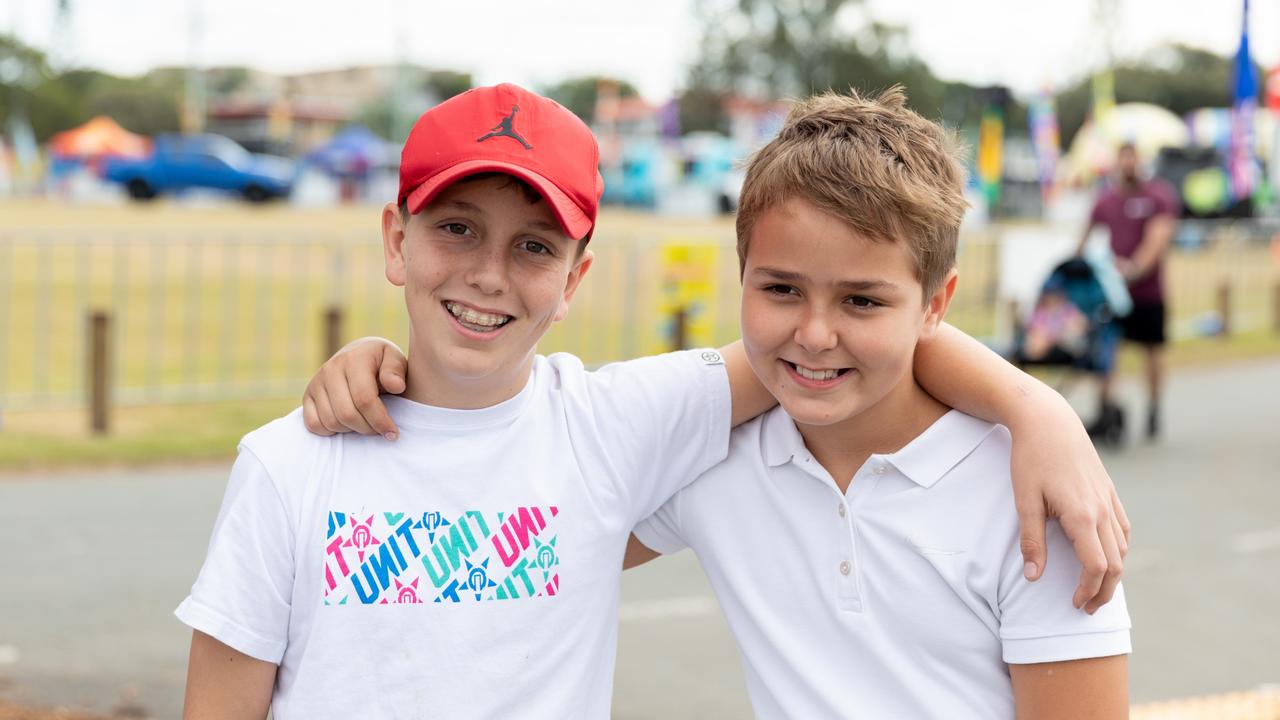 Redcliffe KiteFest 2019. Sebastian and Oskar Lis, of Chermside. Picture: Dominika Lis