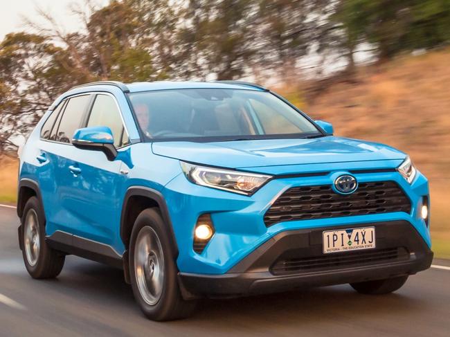 Photo of the Toyota RAV4 at 2019 Car of the Year. Picture: Thomas Wielecki.