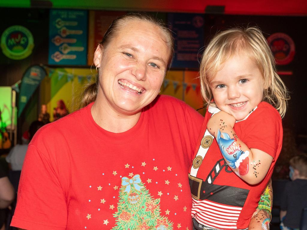 Simone and Louis at Christmas Carols Hosted by Sarina Surf Lifesaving Club Saturday 21 December 2024 Picture:Michaela Harlow