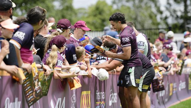 Brisbane Broncos Captain's Run and Toowoomba Fan Day at Toowoomba Sports Ground, Saturday, February 15, 2025. Picture: Kevin Farmer