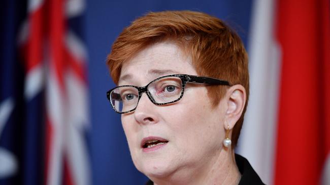 Australian Defence Minister Marise Payne says the deal is ‘deeply disappointing’. (AAP Image/Joel Carrett)