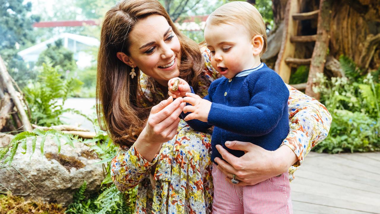 Of course, the palace releases its own images of the royal family sharing intimate moments – such as this snap of Kate with her youngest son. Picture: Supplied.