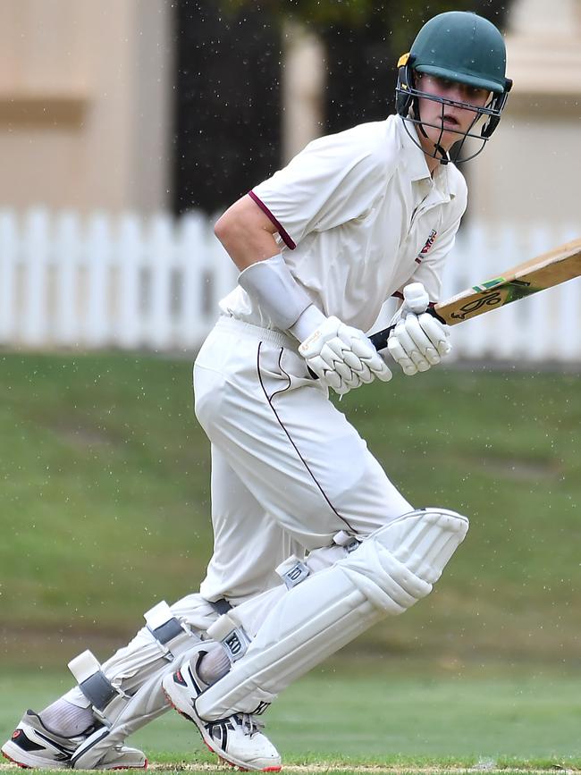 Ipswich Grammar School batsman Cody Dalziel earlier in the season. Picture, John Gass