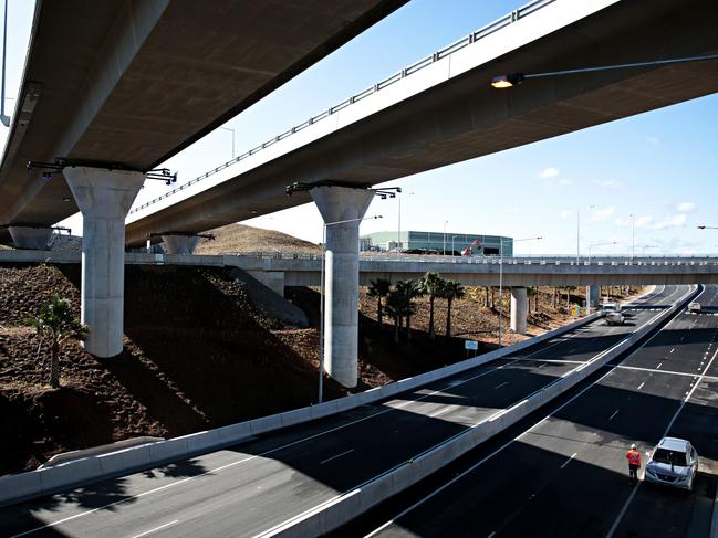 The St Peters interchange. Picture: Adam Yip