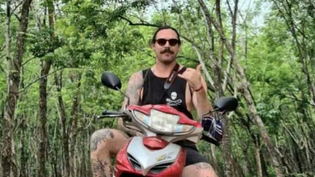 A South Australian man holidaying in Bali has been killed after being thrown from this scooter in a hit-run crash. Picture: 9News