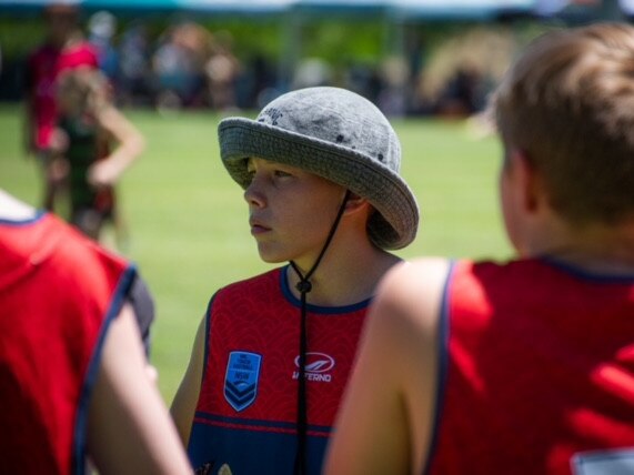 Aiden Clark of the Canberra Brindies Touch Football team at the Junior State Cup. Picture: Canberra Brindies