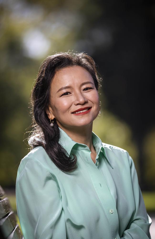 ‘When I’m having a hard time, I’ll take myself somewhere’ … Cheng Lei back home in Melbourne ahead of the release of her memoir and documentary in June 2025. Picture: Jake Nowakowski