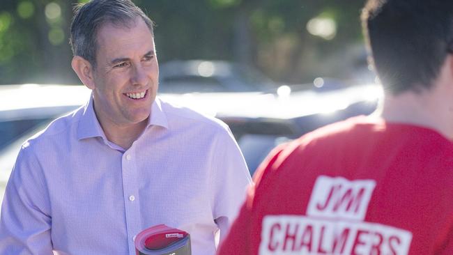 Treasurer Jim Chalmers says boosting productivity would be one of his key priorities in the Albanese government’s second term. Picture: NewsWire / Glenn Campbell