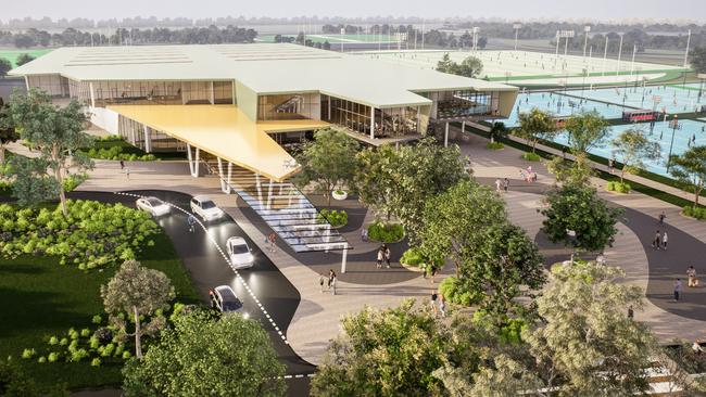 A master plan has been unveiled for a multi-use sports precinct in North Rockhampton. Picture: RRC