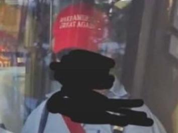 A Brisbane Bus driver has been seen wearing a trump hat. Photo: supplied