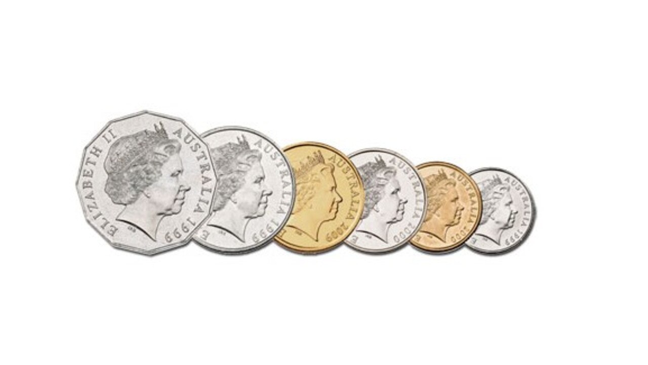 Australian coins have used the Queen’s face since Australia implemented decimal currency. Picture: Royal Australian Mint