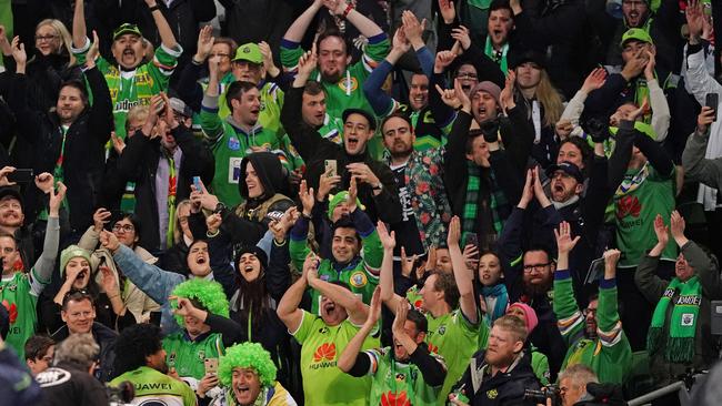 Canberra will launch their first grand final day 'Viking Clap’. Picture: Scott Barbour