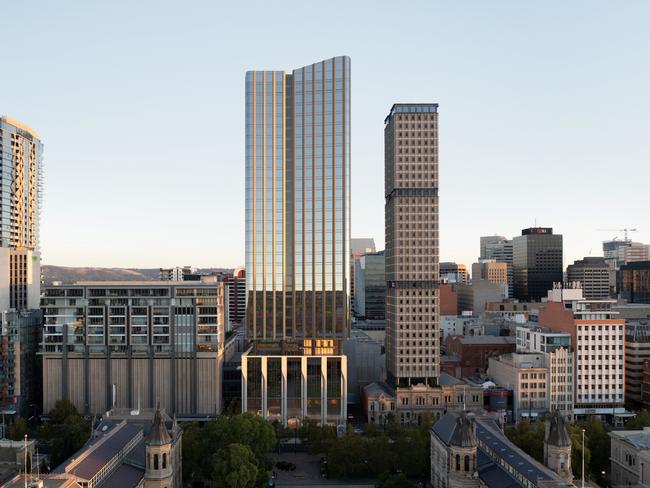 Artist's impression of redevelopment of David Jones site in Adelaide. Picture: Supplied by Precision Group