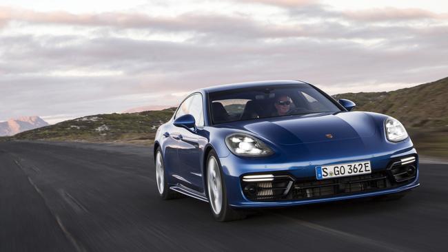 The Panamera Hybrid springs to life on the open road. Pic: Supplied.