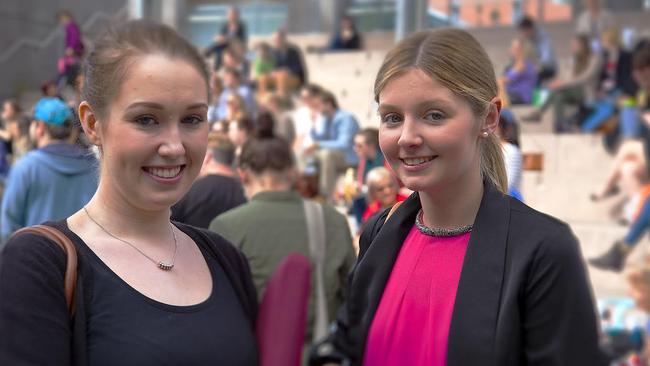 Kelsey Mathiesen (left) and Sarah Rountree (right).