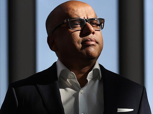 Sanjeev Gupta, executive chairman of Liberty House Group, poses for a photograph in Sydney, Australia, on Monday, March 26, 2018. The British conglomerate tycoon may build up to 10 gigawatts of renewable energy in Australia, including battery storage that could help power steel mills and aluminium smelters. Photographer: Brendon Thorne/Bloomberg via Getty Images