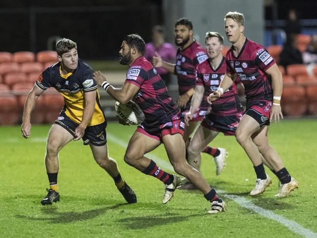 Matthew Waites of Valleys against Gatton. Picture: Kevin Farmer.