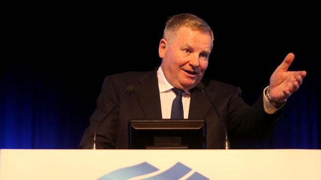 BlueScope chairman John Bevan at last year’s AGM. Stuart McEvoy/The Australian