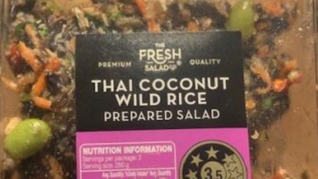The Fresh Salad Co Thai coconut wild rice prepared salad 500g has been recalled from Aldi stores in multiple states. Picture: Supplied.