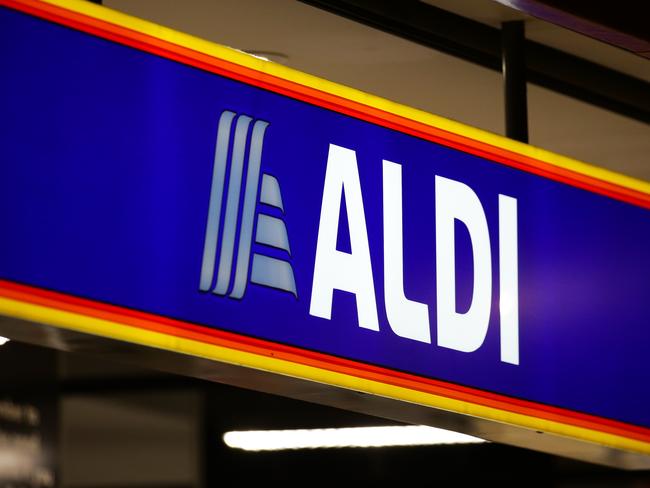 SYDNEY, AUSTRALIA - NewsWire Photos MAY 23, 2021: A general view of Aldi Supermarket signage in Surry Hills in Sydney, Australia. Picture: NCA NewsWire / Gaye Gerard