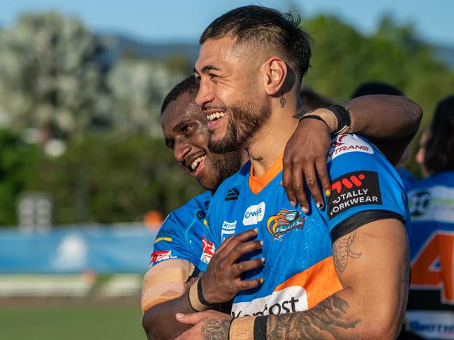 Action from the Northern Pride and Burleigh Bears round 13 Hostplus Cup clash at Barlow Park. Picture Emily Barker.