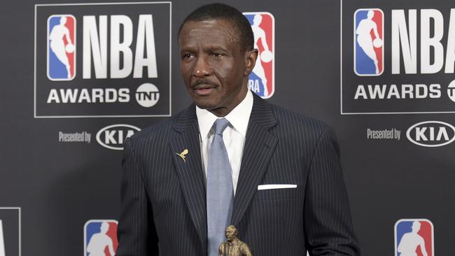 Dwane Casey was named the NBA coach of the year, just weeks after being fired. Picture: AP Images