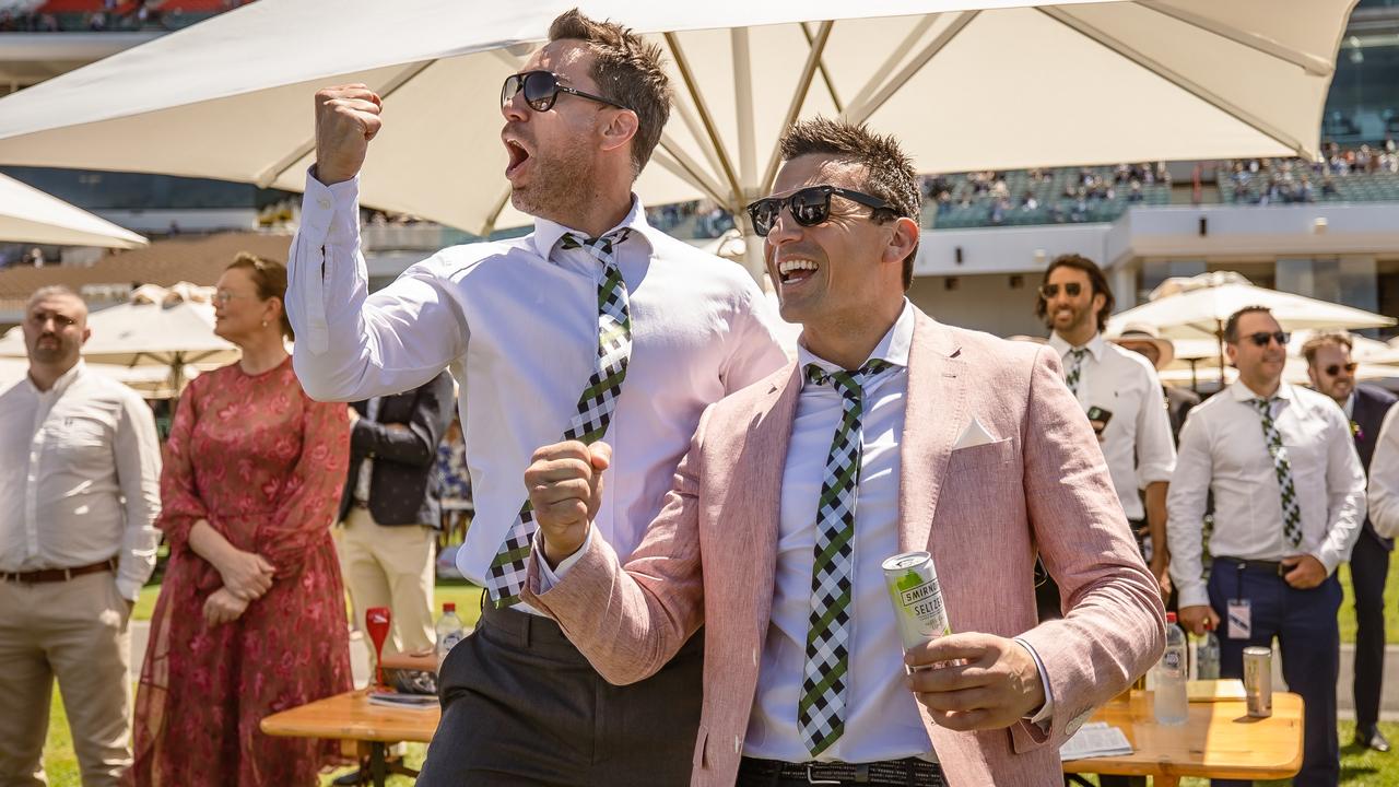 Incentivise fans and mates of the connections wearing matching horse colours ties. Picture: Jason Edwards