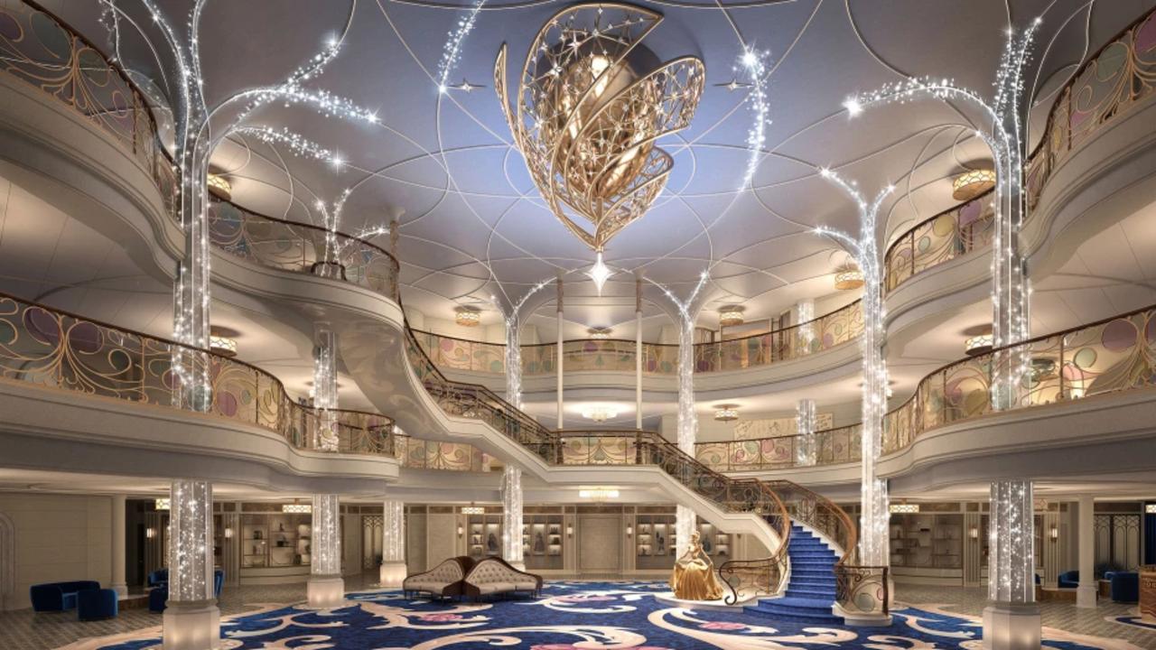 Inside the new Disney Wish cruise ship. Picture: Supplied/Disney