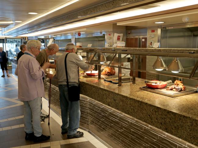 A sneak peak inside the cruise ship Majestic Princess, which docked in Hobart on Sunday. Picture: PATRICK GEE