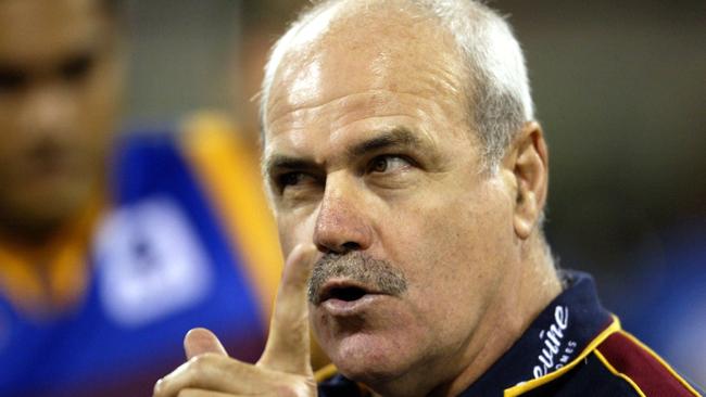 Leigh Matthews won three straight flags with the Lions at the start of the century. Picture: David Kapernick