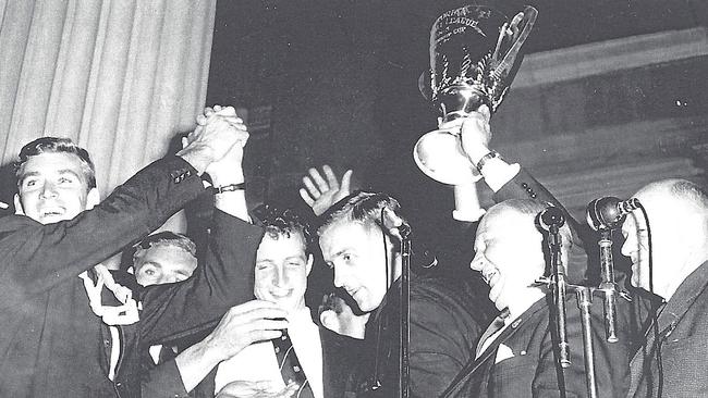 Premiership celebrations in 1963. Picture: Bob Gartland collection.